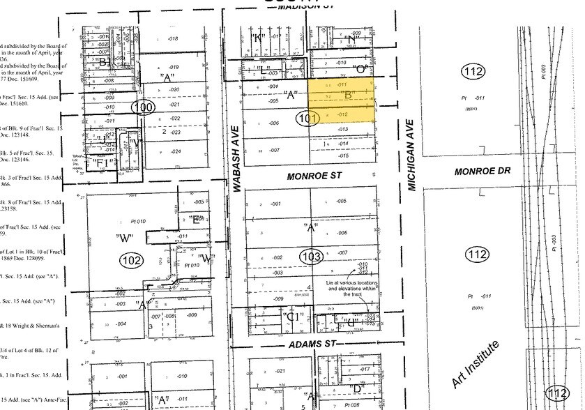 18 S Michigan Ave, Chicago, IL à louer - Plan cadastral - Image 2 de 5