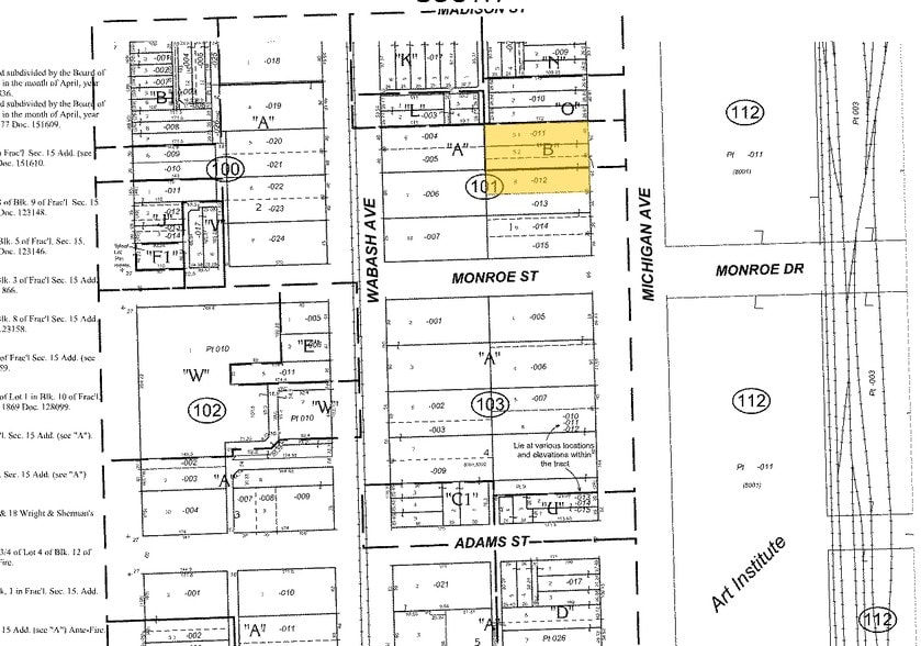18 S Michigan Ave, Chicago, IL for lease - Plat Map - Image 2 of 5