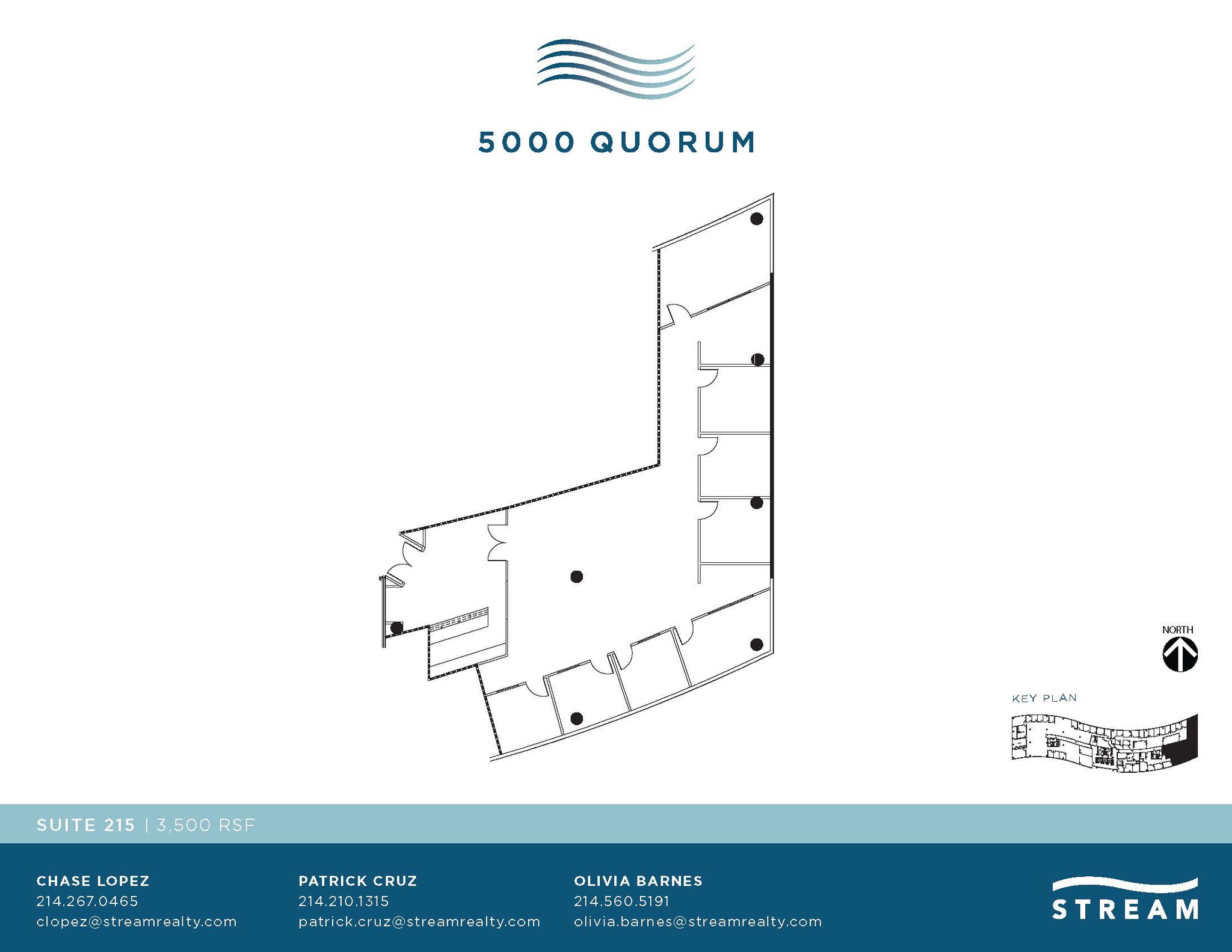 5000 Quorum Dr, Dallas, TX à louer Plan d  tage- Image 1 de 1