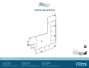 5000 Quorum Dr, Dallas, TX à louer Plan d  tage- Image 1 de 1