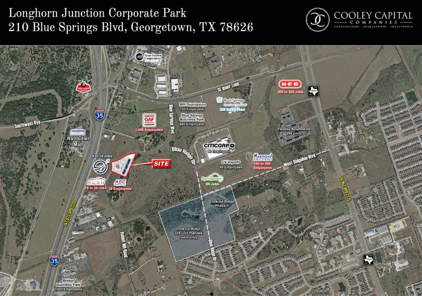 210 Blue Springs Blvd, Georgetown, TX à louer - Aérien - Image 3 de 3