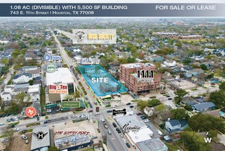 743 E 11th St, Houston, TX - Aerial  map view - Image1