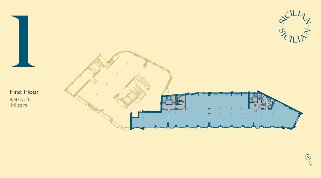 Sicilian Av, Londres à louer Plan d’étage- Image 1 de 1