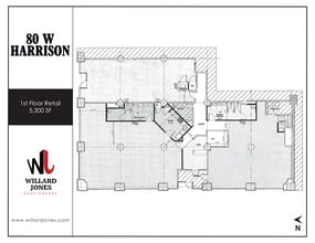 80 W Harrison St, Chicago, IL à louer Plan d’étage- Image 2 de 2