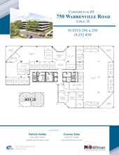 750 Warrenville Rd, Lisle, IL for lease Floor Plan- Image 2 of 2