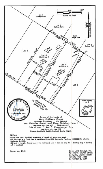 1105 Millwood Pike, Winchester, VA à vendre - Plan cadastral - Image 2 de 2