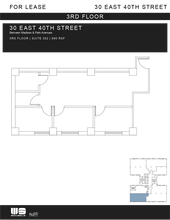 30 E 40th St, New York, NY à louer Plan d’étage- Image 1 de 4