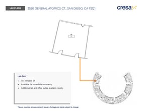 3550 General Atomics Ct, San Diego, CA à louer Plan d’étage- Image 1 de 1