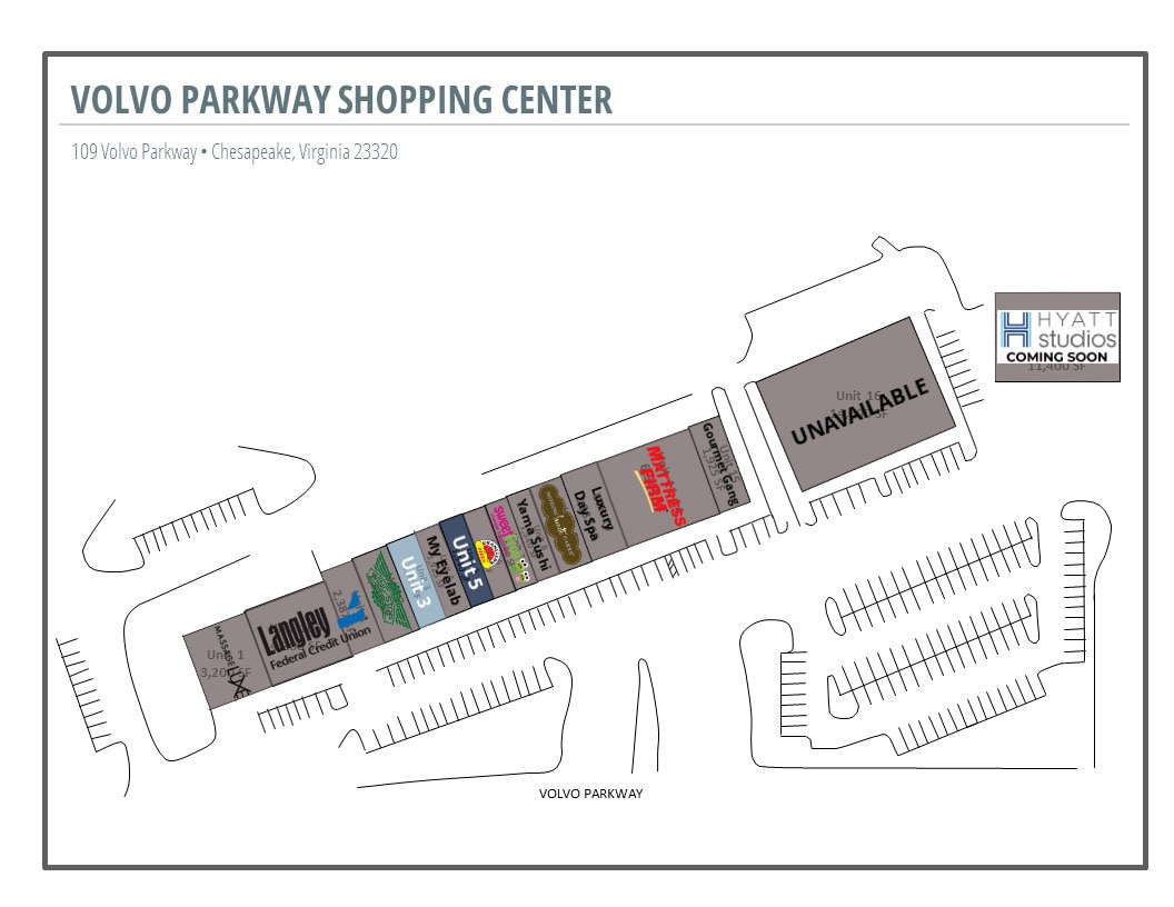 109 Volvo Pky, Chesapeake, VA for lease Site Plan- Image 1 of 1