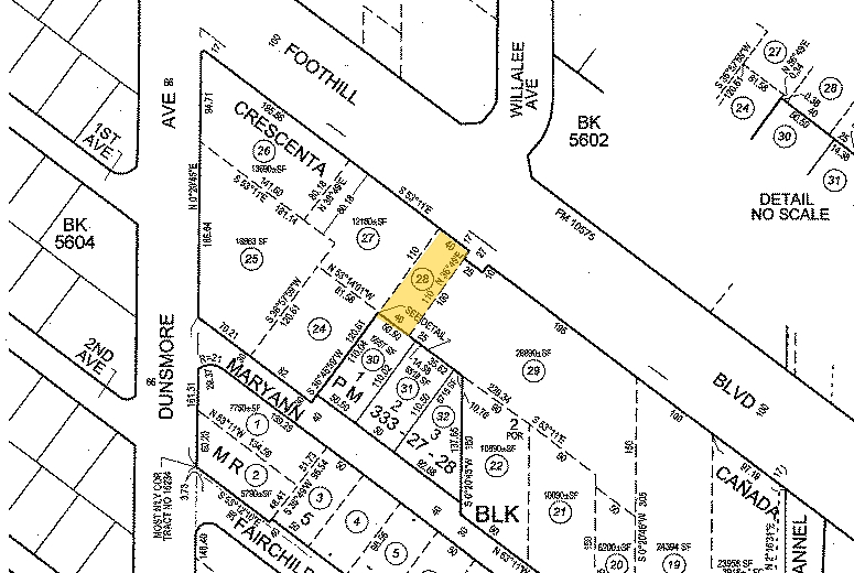 3536 Foothill Blvd, La Crescenta, CA à louer - Plan cadastral - Image 3 de 20