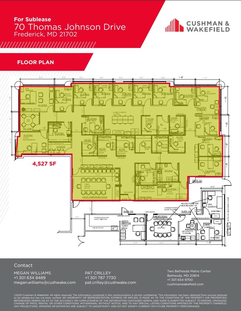 70 Thomas Johnson Dr, Frederick, MD for lease Floor Plan- Image 1 of 1