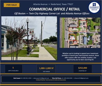 More details for 203 Twin City hwy, Nederland, TX - Flex for Sale