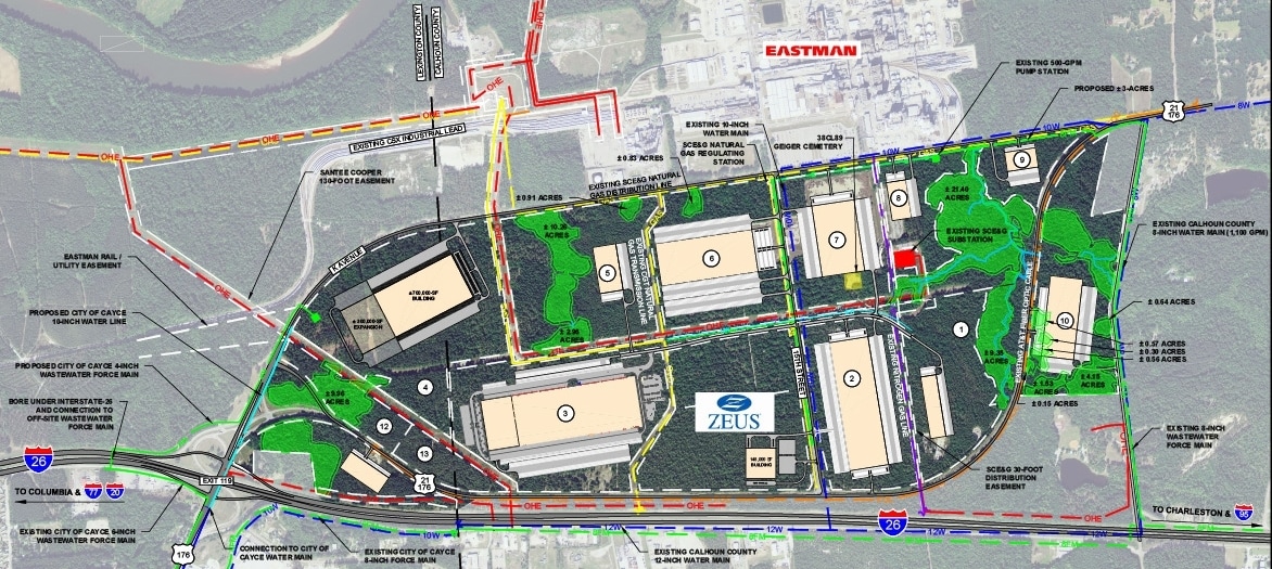 K Ave, West Columbia, SC for sale Site Plan- Image 1 of 8