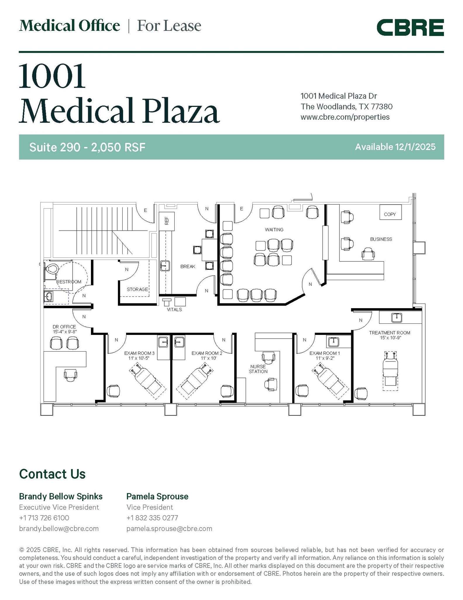 1001 Medical Plaza Dr, The Woodlands, TX à louer Photo intérieure- Image 1 de 1