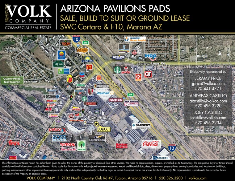 SWC N Cortaro Rd & I-10, Tucson, AZ à louer - Aérien - Image 1 de 11