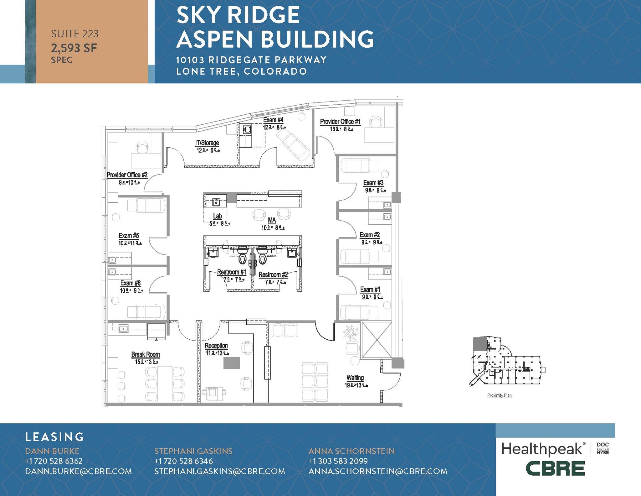 10535 Park Meadows Blvd, Lone Tree, CO à louer Plan d’étage- Image 1 de 1