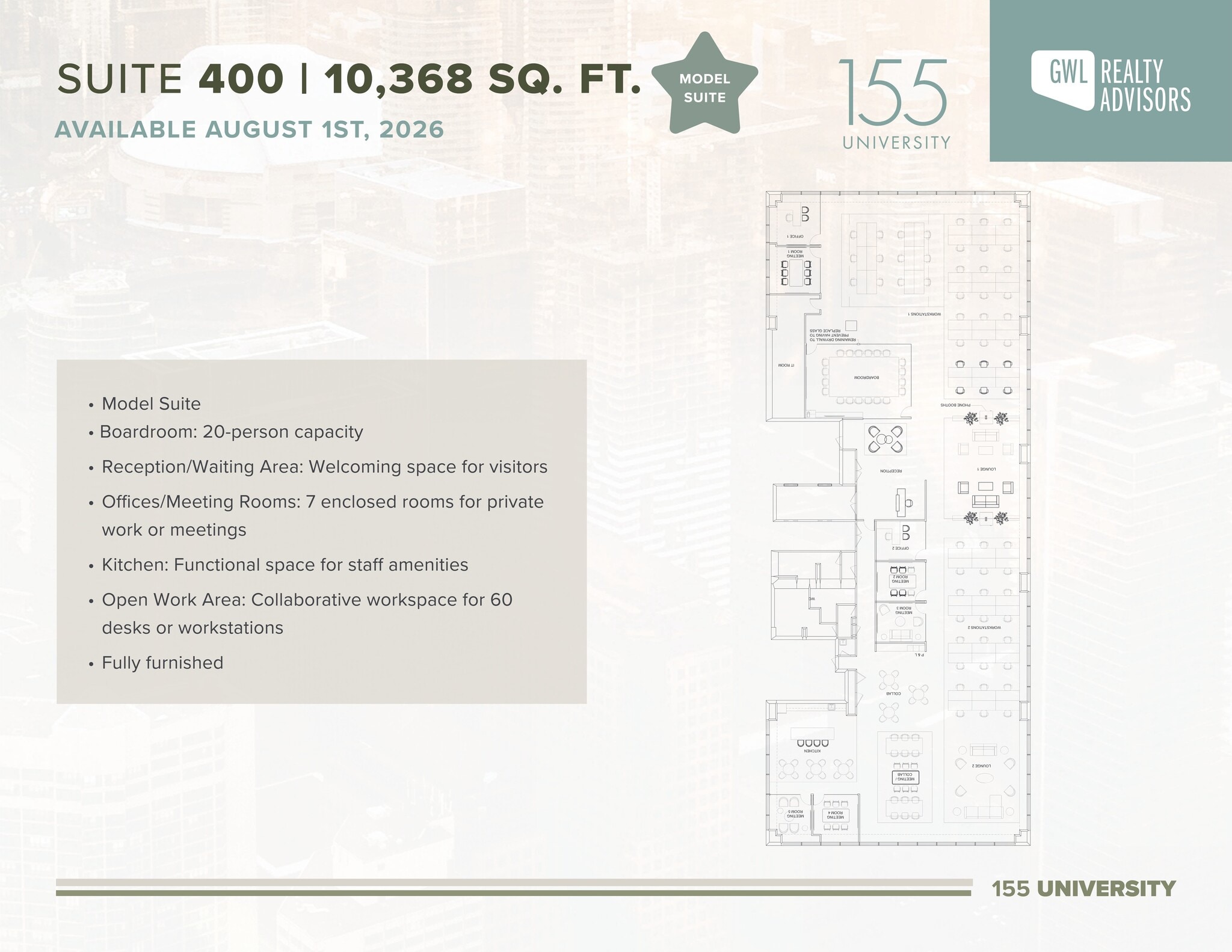 155 University Ave, Toronto, ON for lease Site Plan- Image 1 of 1