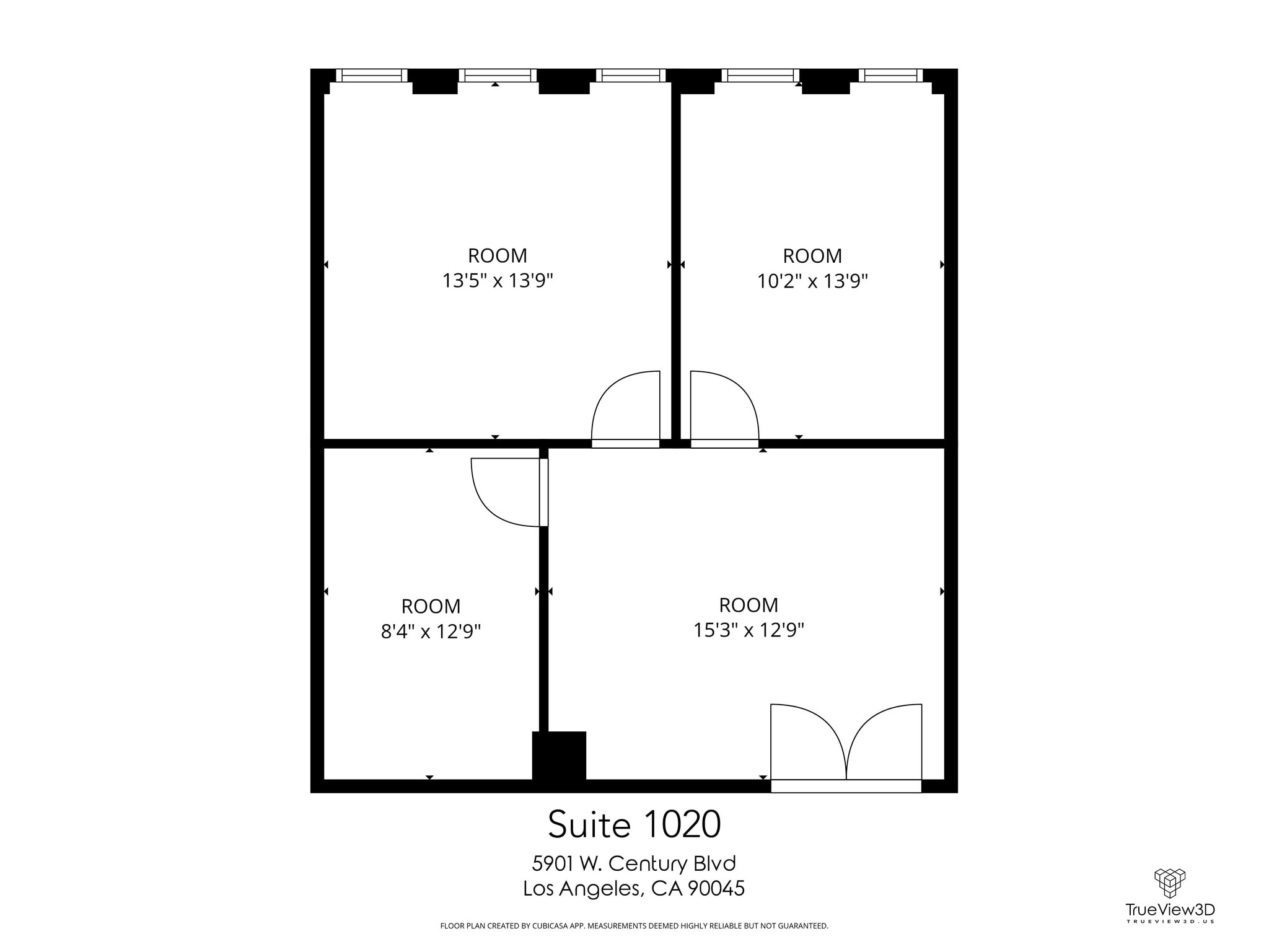 5901 W Century Blvd, Los Angeles, CA à louer Plan d’étage- Image 1 de 1