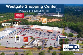 Plus de détails pour 1900 Veterans Blvd, Dublin, GA - Vente au détail à louer