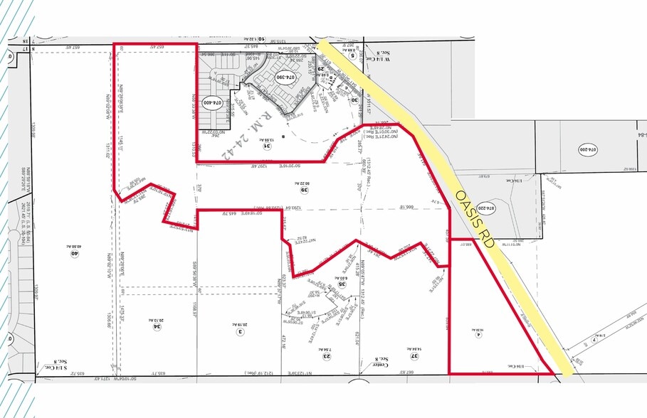 Oasis Road & Gold Hill Drive, Redding, CA for sale - Plat Map - Image 2 of 2