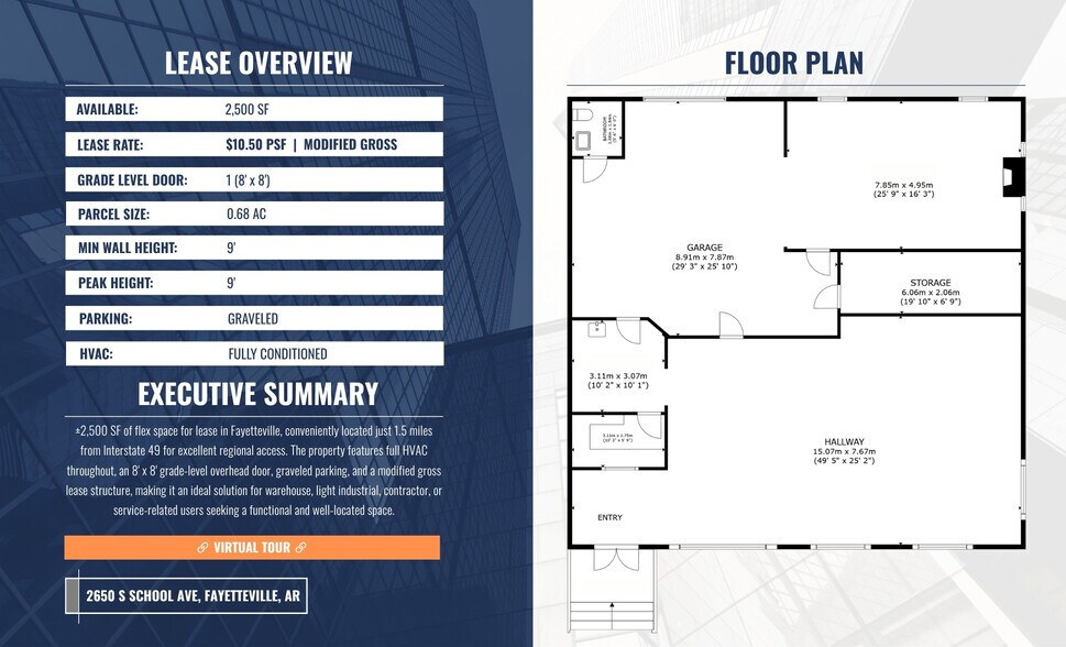 2650 S School Ave, Fayetteville, AR à louer - Plan d’étage - Image 3 de 10