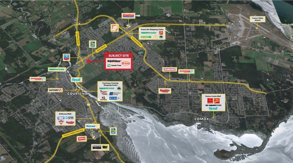 795 Ryan Rd, Courtenay, BC for lease - Aerial - Image 3 of 4