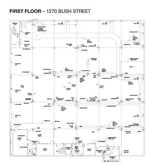 1270 Bush St, San Francisco, CA for lease Floor Plan- Image 1 of 9