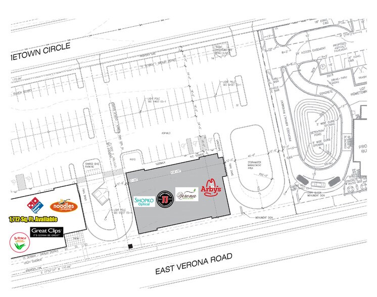611 Hometown Cir, Verona, WI à louer - Plan de site - Image 2 de 5