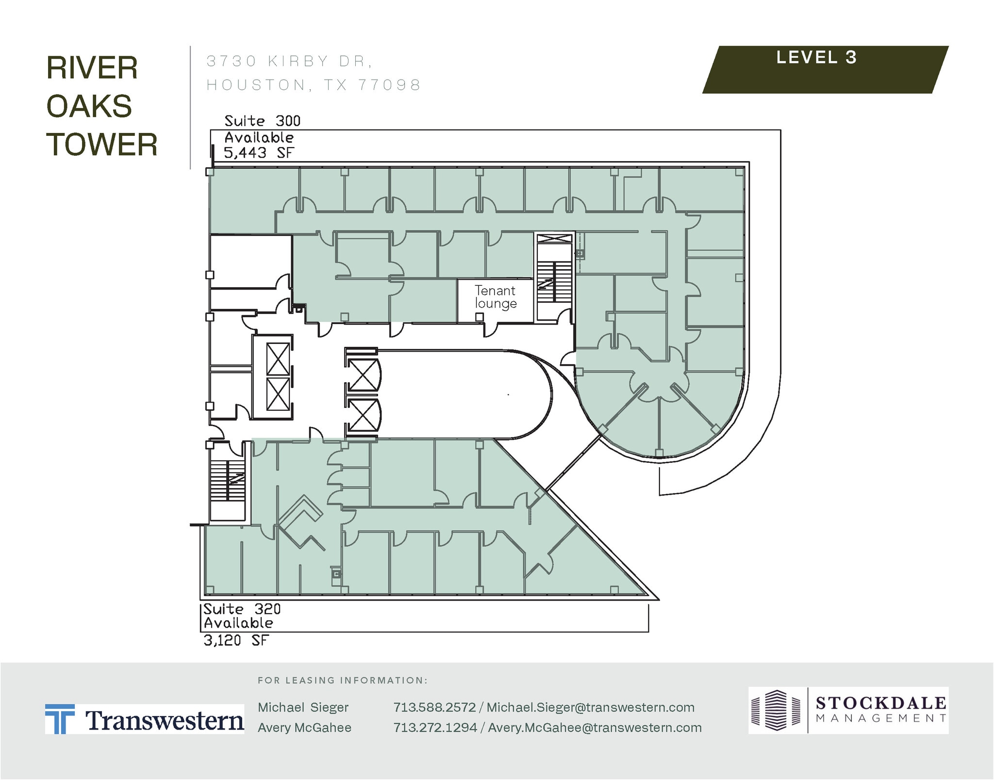 3730 Kirby Dr, Houston, TX à louer Plan d’étage- Image 1 de 1