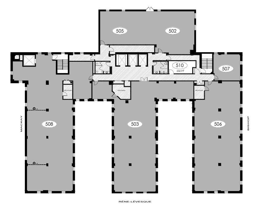 1425 Boul René-Lévesque O, Montréal, QC à louer Plan d  tage- Image 1 de 1