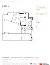 12893 Alcosta Blvd, San Ramon, CA for lease Floor Plan- Image 1 of 2