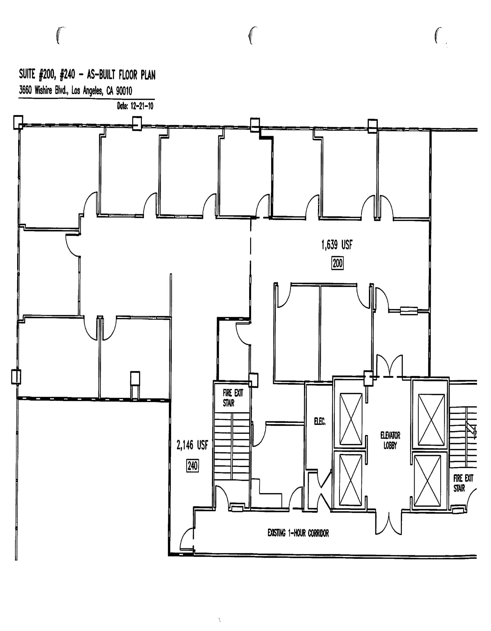 3660 Wilshire Blvd, Los Angeles, CA for lease Floor Plan- Image 1 of 1