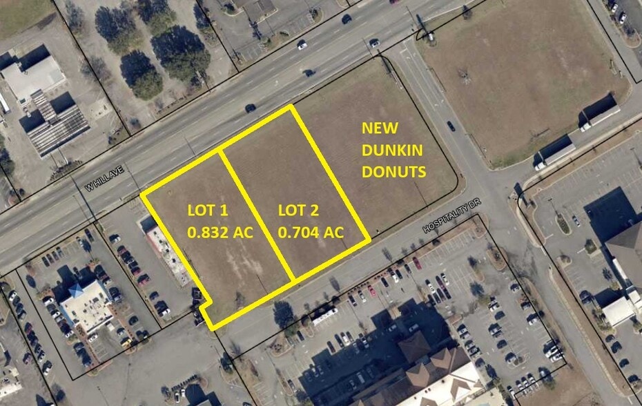 1815-1817 W Hill Ave, Valdosta, GA for sale - Aerial - Image 2 of 5