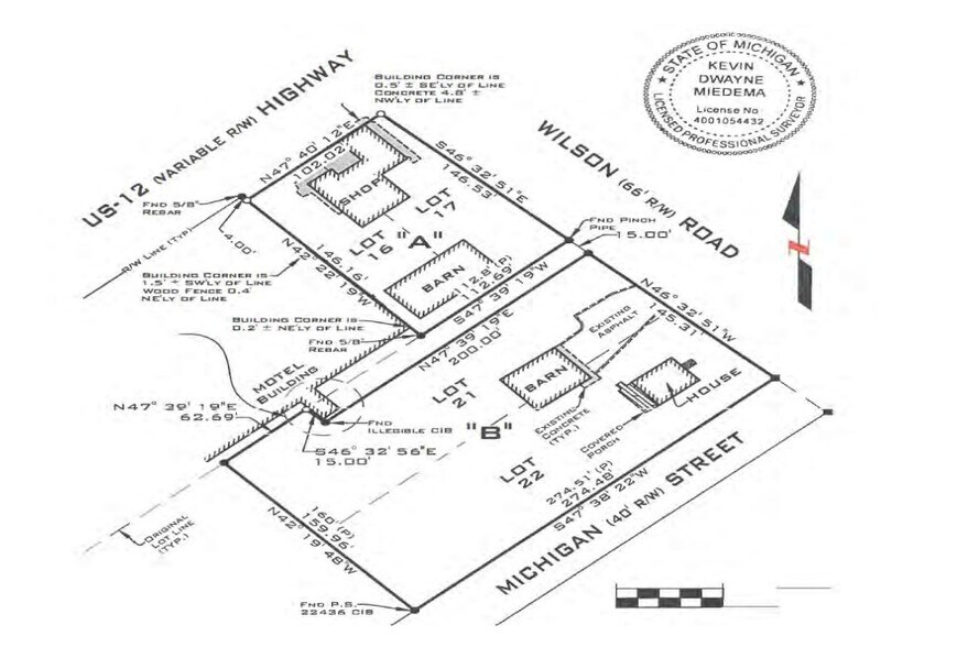 19169 US Highway 12, New Buffalo, MI à vendre - Plan cadastral - Image 2 de 10