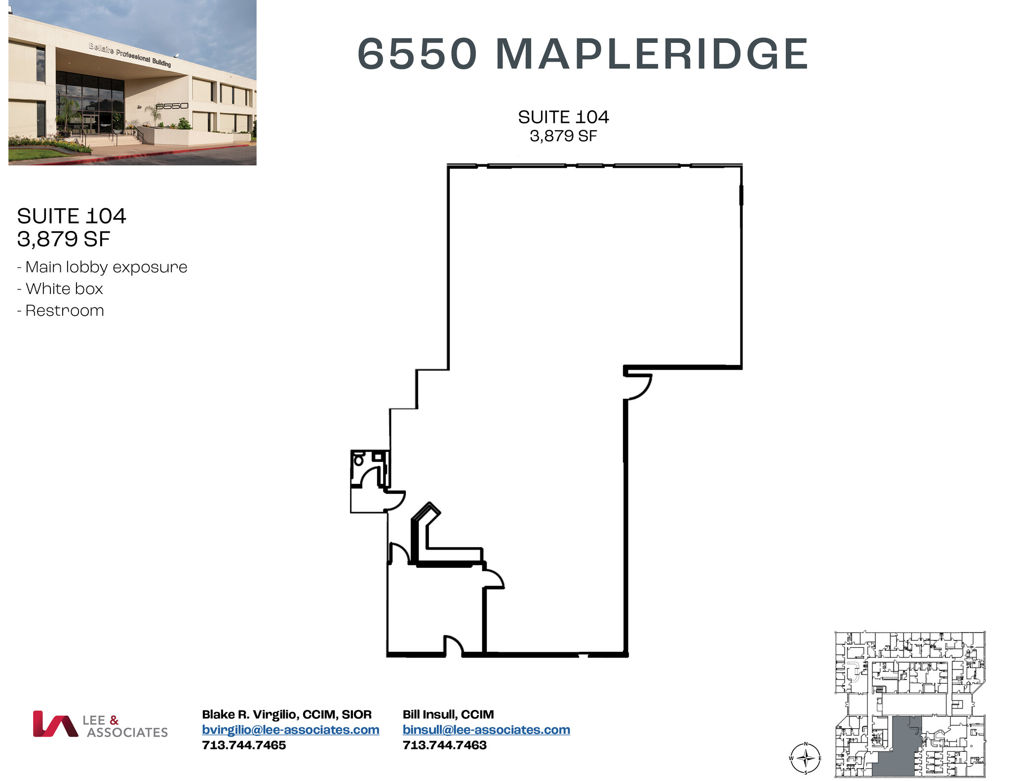 6550 Mapleridge St, Houston, TX à louer Plan d’étage- Image 1 de 2