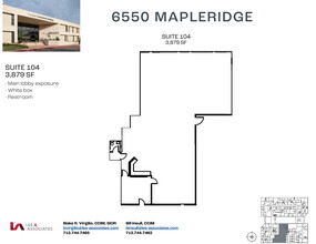 6550 Mapleridge St, Houston, TX à louer Plan d’étage- Image 1 de 2