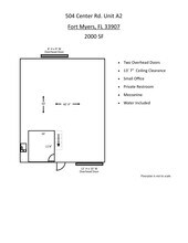 504 Center Rd, Fort Myers, FL à louer Plan d’étage- Image 1 de 4