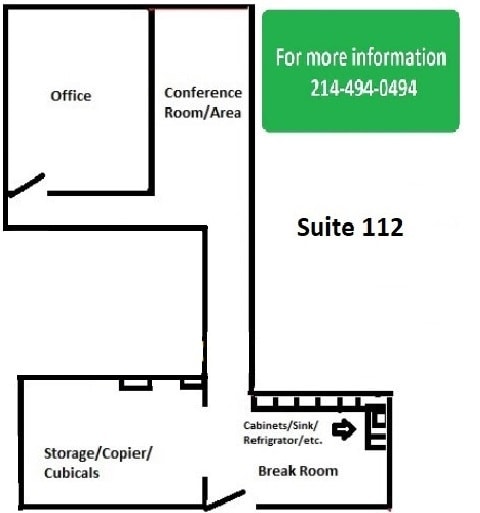 833 E Arapaho Rd, Richardson, TX for lease Floor Plan- Image 1 of 1