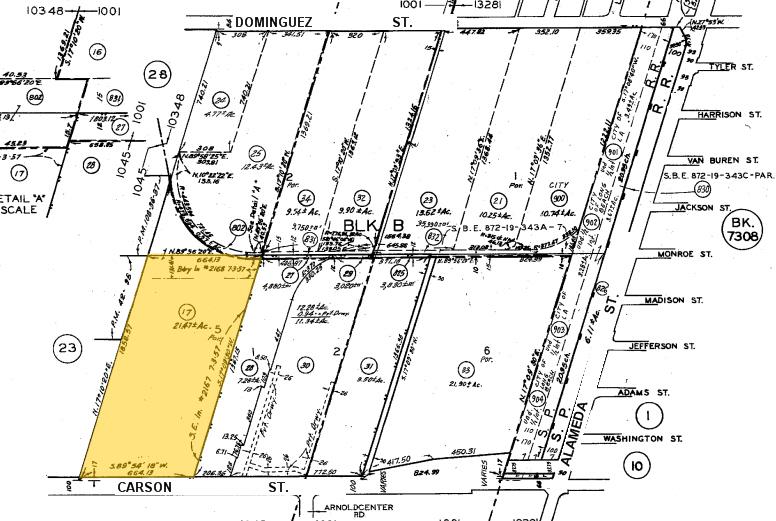 2201 E Carson St, Carson, CA for lease - Plat Map - Image 2 of 4