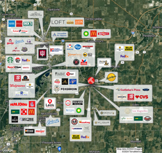 135 E Broadway St, Fortville, IN - Aérien Vue de la carte