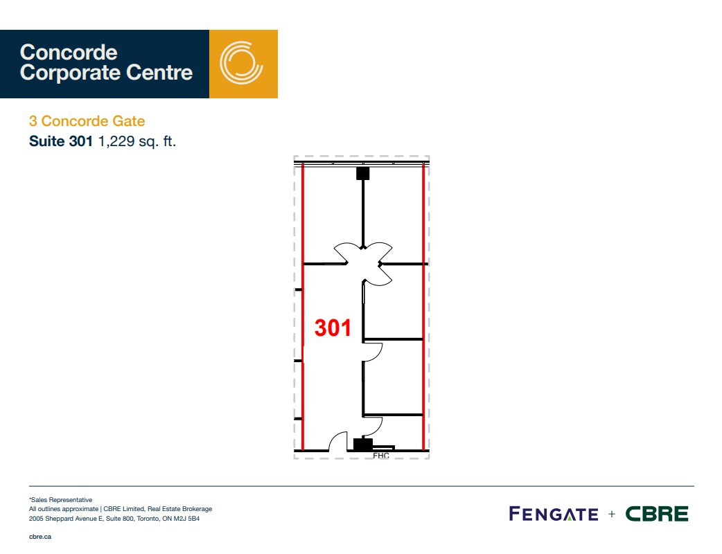 3 Concorde Gate, Toronto, ON for lease Floor Plan- Image 1 of 1