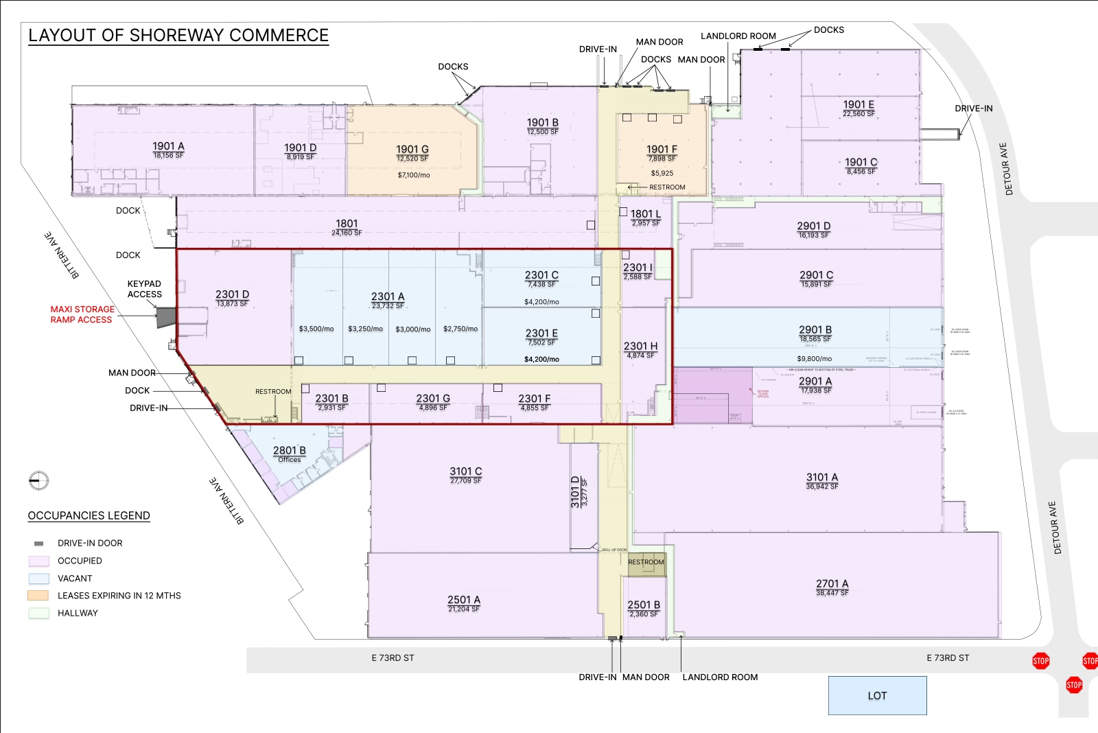 799 E 73rd St, Cleveland, OH à louer Plan d’étage- Image 1 de 1