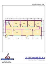 2470 Chandler Ave, Las Vegas, NV à louer Plan d’étage- Image 2 de 2