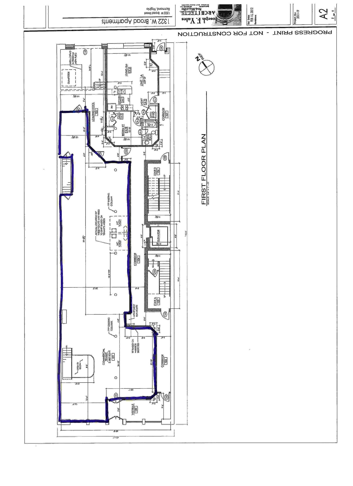 1322 W Broad St, Richmond, VA à louer Plan de site- Image 1 de 2