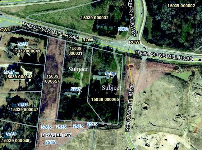 Plus de détails pour 5797-5799 Thompson Mill Rd, Hoschton, GA - Terrain à vendre