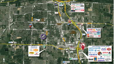 Interstate 40 & Dave Ward Dr, Conway, AR - aerial  map view