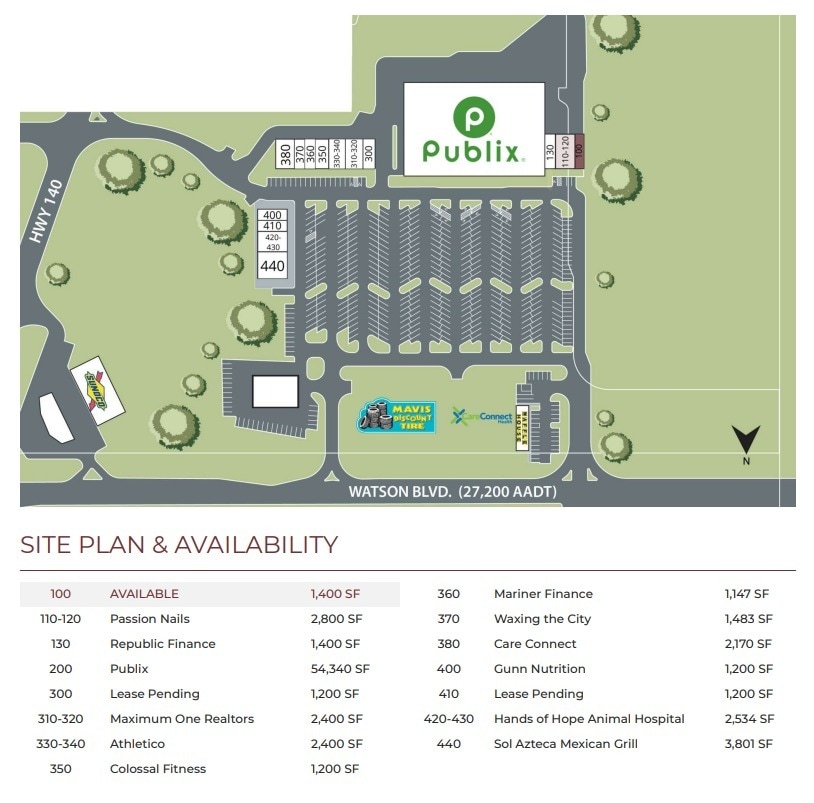 6015 Watson Blvd, Byron, GA for lease Site Plan- Image 1 of 1