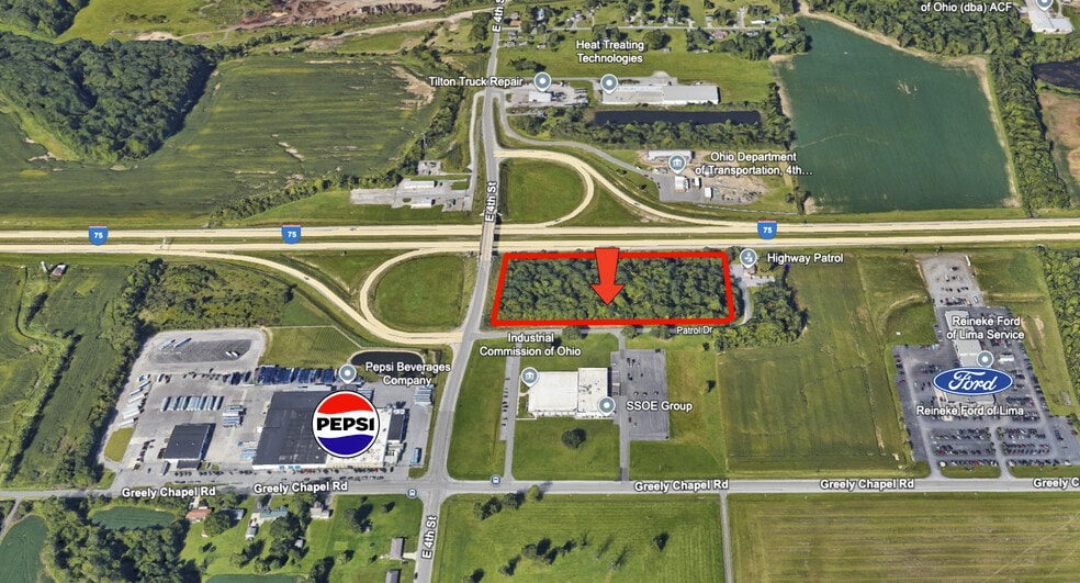 1 Patrol Drive, Lima, OH for lease - Aerial - Image 2 of 5