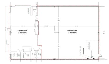 620-630 46 Av NE, Calgary, AB à louer Plan d’étage- Image 2 de 2