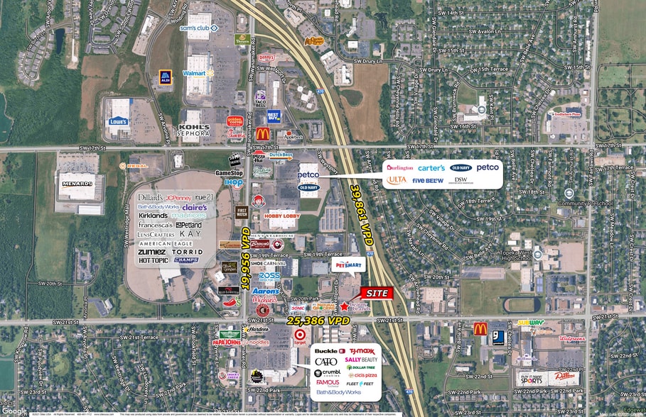 5826 SW 21st St, Topeka, KS à louer - Aérien - Image 3 de 3